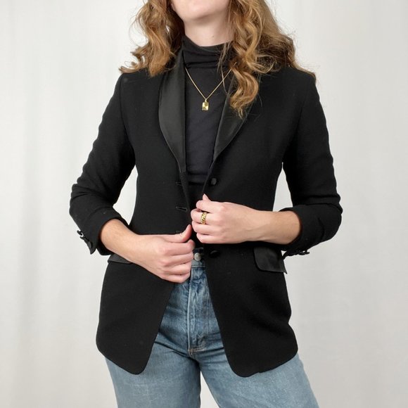 Vintage Pendleton 100% Wool Blazer Jacket Formal Suit Coat Dark Academia Wedding - Picture 7 of 7